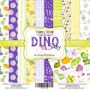 Double-sided scrapbooking paper set Dino baby 12"x12" 10 sheets