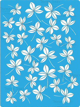 Stencil for crafts 15x20cm "Leaves background" #172