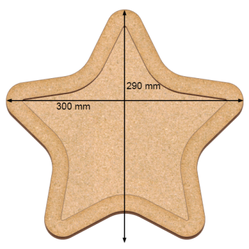 Art board Star, 30cm х 29cm - 2