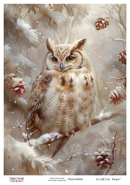 Decoupage card #0606, 21x29,7 cm