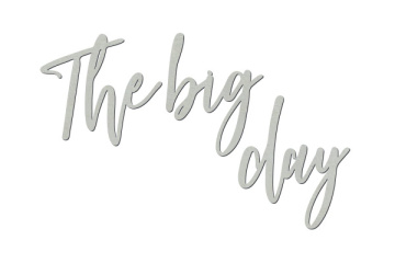 Chipboard "The big day" #455 - 2