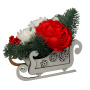 Floristic arrangement “Christmas sleigh”, 250 x 150 x 200 mm - 1
