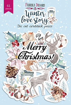 Stanzset Winter-Lovestory, 61-tlg