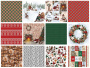 Zestaw papieru do scrapbookingu Bright Christmas 20x20cm