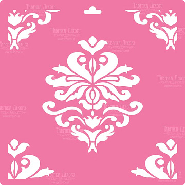 Stencil for decoration XL size (30*30cm), Royal lily #136