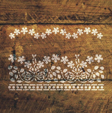 Stencil for crafts 15x20cm "Flower borders 1" #265 - 2 Stencil for crafts 15x20cm "Flower borders 1" #265 - 2
