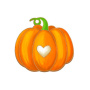 Brooch blank for coloring #100 “Romantic pumpkin” - 0