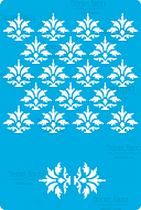 Stencil for crafts 15x20cm "Heraldic lily" #281