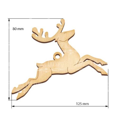 Figurine for painting and decorating #416 "Deer 2" - 2