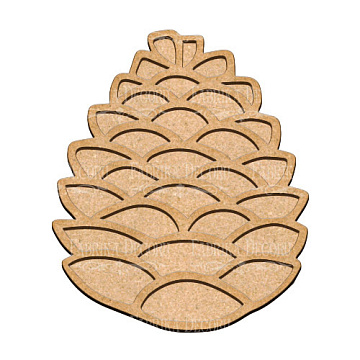  Art board Pine cone 21х25 cm