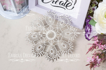 Набор чипбордов "Ажурная салфетка 11" color_Milk - 2  Набор чипбордов "Ажурная салфетка 11" color_Milk - 2