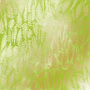 Blatt aus einseitigem Papier mit Goldfolienprägung, Muster Goldfarn, Farbe Hellgrüne Aquarellfarbe