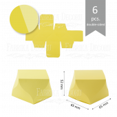 Набор картонных заготовок #009 color_Yellow-light yellow Набор картонных заготовок #009 color_Yellow-light yellow
