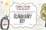 Zestaw pocztówek "Scandi Baby Boy" do kolorowania atramentem akwarelowym RU