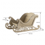 Blank for decoration Sleigh, type 3, creative DIY kit #100 - 1