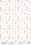 Arkusz kalki z nadrukiem, Deco Vellum, format A3 (11,7" х 16,5"), "Rozgwieżdżone niebo na białym tle"