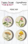 Set mit 4 Flair-Knöpfen zum Scrapbooking Botanisches Sommertagebuch Nr. 497