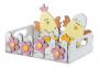 Drewniany zestaw do kolorowania "Wielkanocny koszyczek z kurczakami", #016