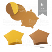 Набор картонных заготовок #001 color_Brown-yellow Набор картонных заготовок #001 color_Brown-yellow
