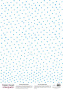 Arkusz kalki z nadrukiem, Deco Vellum, „Niebieskie kropki”, format A3 (11,7" х 16,5")