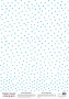 deco vellum colored sheet blue dots, a3 (11,7" х 16,5")