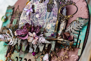 Acetate sheet with golden pattern Golden Pion 12"x12" - 2 Acetate sheet with golden pattern Golden Pion 12"x12" - 2