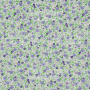 Stoffzuschnitt 35X80 Blumendruck violett