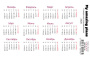 Planeraufkleber Kalender #18
