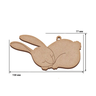 Blank for decoration, Bunny sleeps, #512 - 2