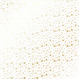 лист односторонней бумаги с фольгированием, дизайн golden stars white, 30,5см х 30,5см