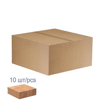 Cardboard box for packaging, 10 pcs set, 5 layers, brown, 425 х 410 х 195 mm