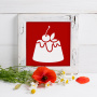 Stencil for decoration XL size (30*30cm), Cakes #045 - 2