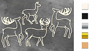 Chipboards set Deers #2  #641