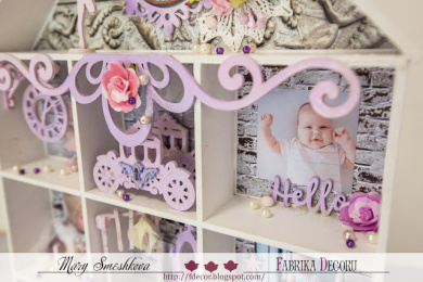 set of mdf ornaments for decoration #07 - 2