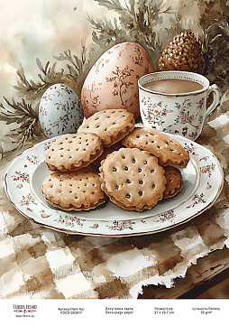 Decoupage card «Cookies» #000917, 21cm x 29,7cm