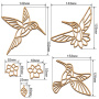 Art Stained Glass Kit "Hummingbirds in Flowers", for painting by numbers - 3