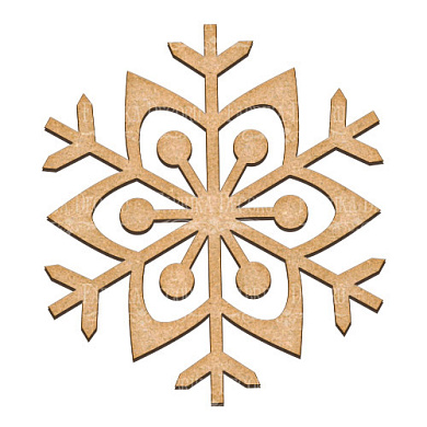  Art board Snowflake 30х33 cm