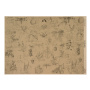 лист крафт бумаги с рисунком botanical backgrounds #02, 42x29,7 см