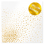 Arkusz kalki (vellum) ze złotym wzorem Golden Maxi Drops 29.7cm x 30.5cm 