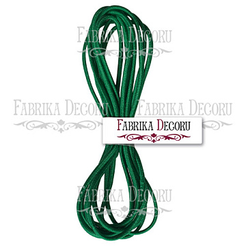 Elastic round cord, color Green