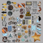 Set of die cuts Grunge&Mechanics, 77 pcs - 1