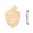 brooch blank for coloring #106 “little acorn”
