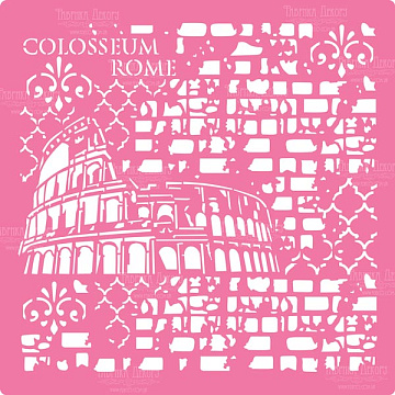 Stencil for decoration XL size (30*30cm), Colosseum #055
