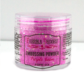 Embossing powder with glitter Purple boom 20 ml