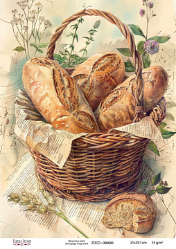 Decoupage-Karte #0689, 21x29,7 cm