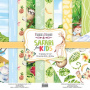 Double-sided scrapbooking paper set Safari for kids 12"x12", 10 sheets