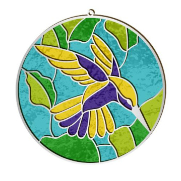 Blank for stained glass painting  "Tropics", #10 - 2