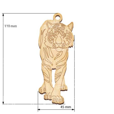 Figurine for painting and decorating #406 "Tiger" - 2