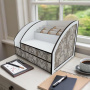 Desktop organizer for papers, stationery and writing supplies - 2