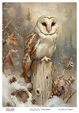 Decoupage card #0604, 21x29,7 cm